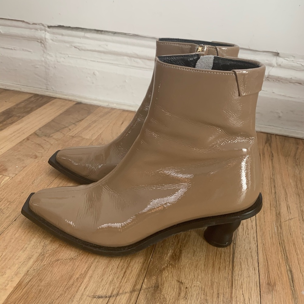 Reike Nen Patent Beige Boots - Picture 2 of 7